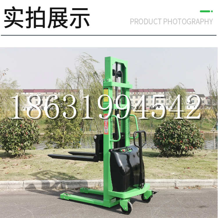 江陵县电动叉车堆高车液压铲车电瓶1吨2吨站驾步行式小型全自动叉车
